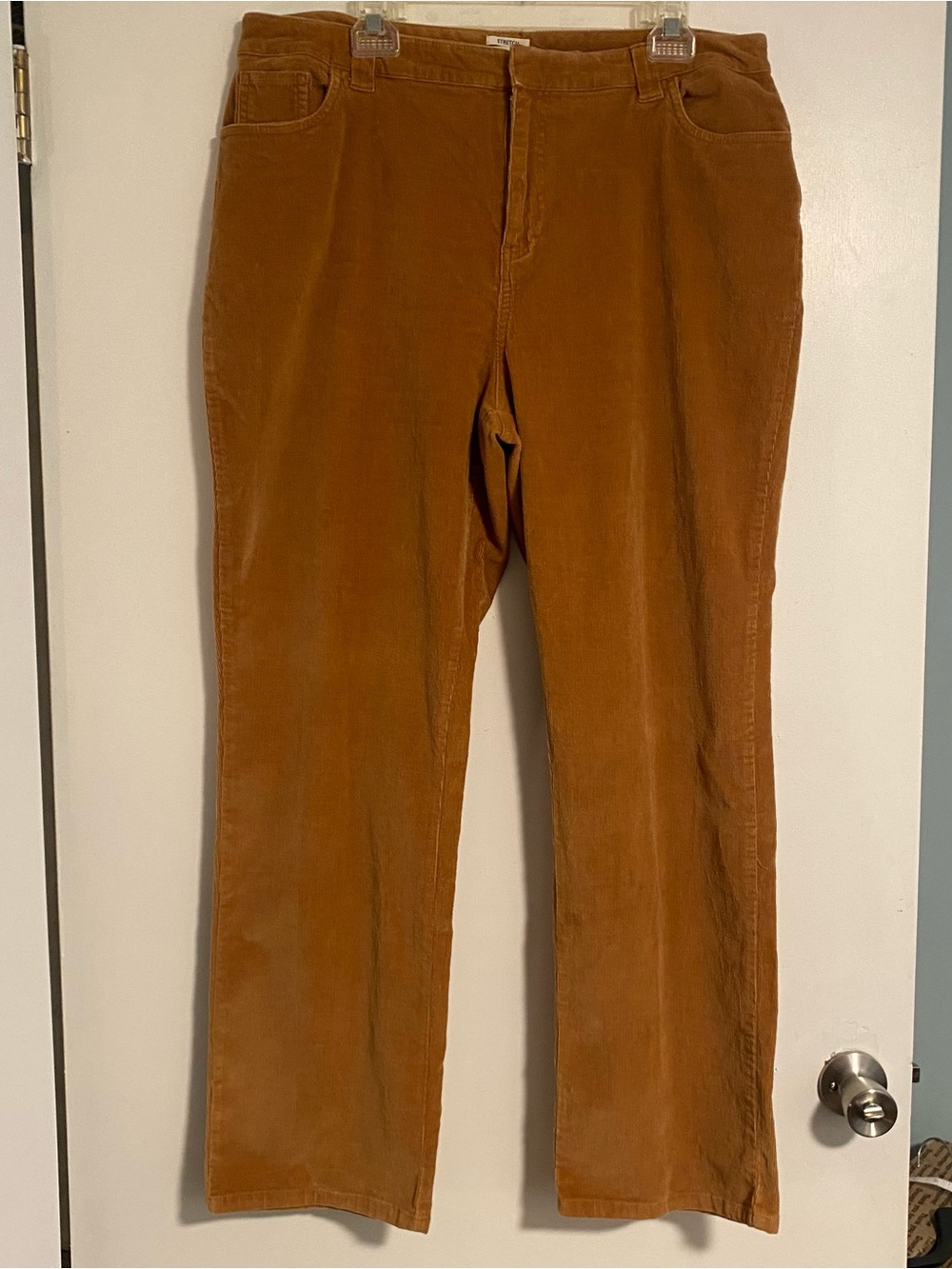 VTG St. John’s Bay Corduroy Pants Tan/Camel Trousers Size 18 Boho Cottage Fall